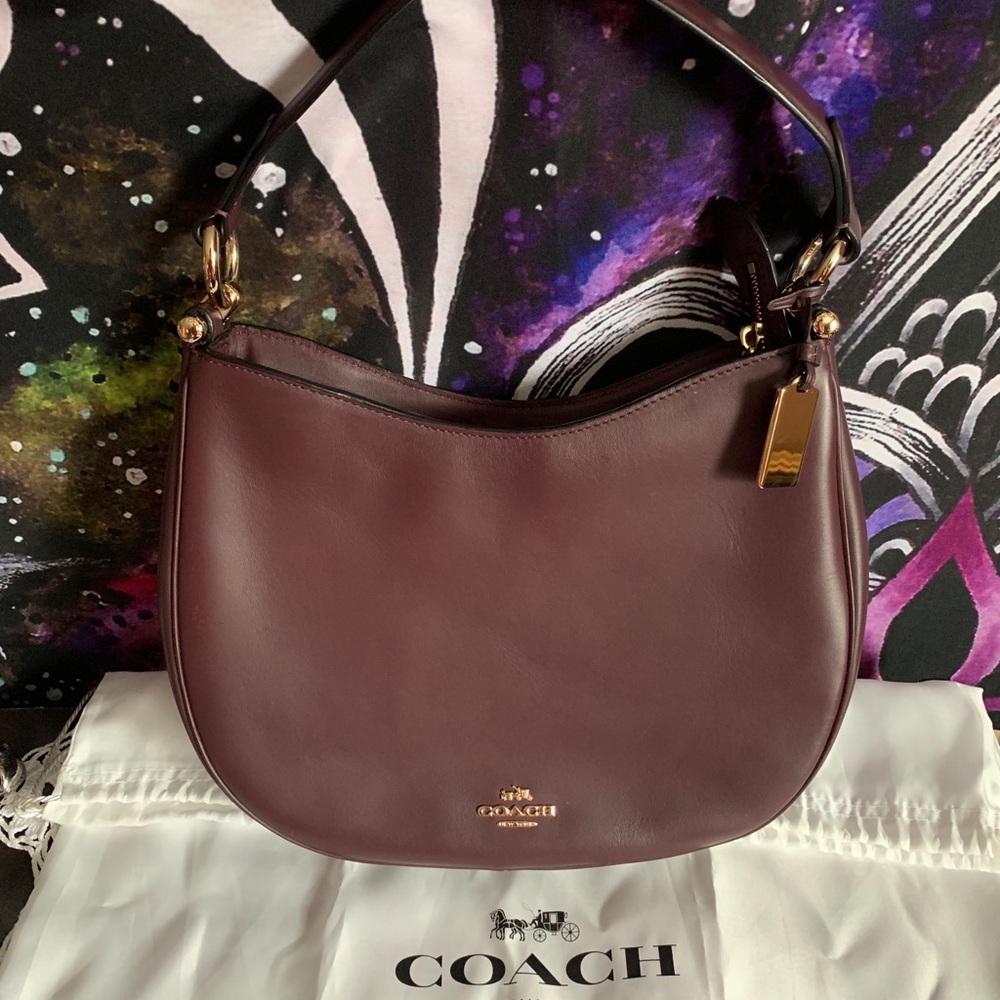 Coach hobo oxblood handbag